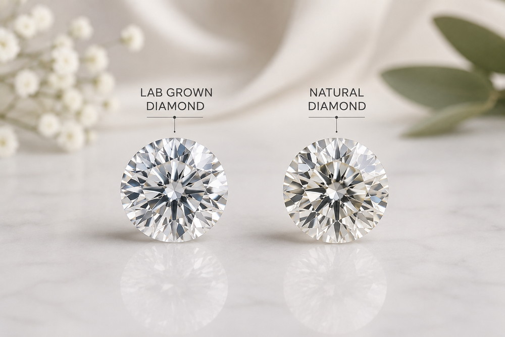 lab grown diamond and natural diamond