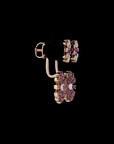 Blossom Duo: Two-Tone Sunflower Sparkle Earrings