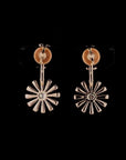 Blossom Duo: Two-Tone Sunflower Sparkle Earrings