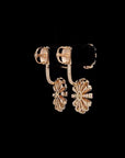 Blossom Duo: Two-Tone Sunflower Sparkle Earrings