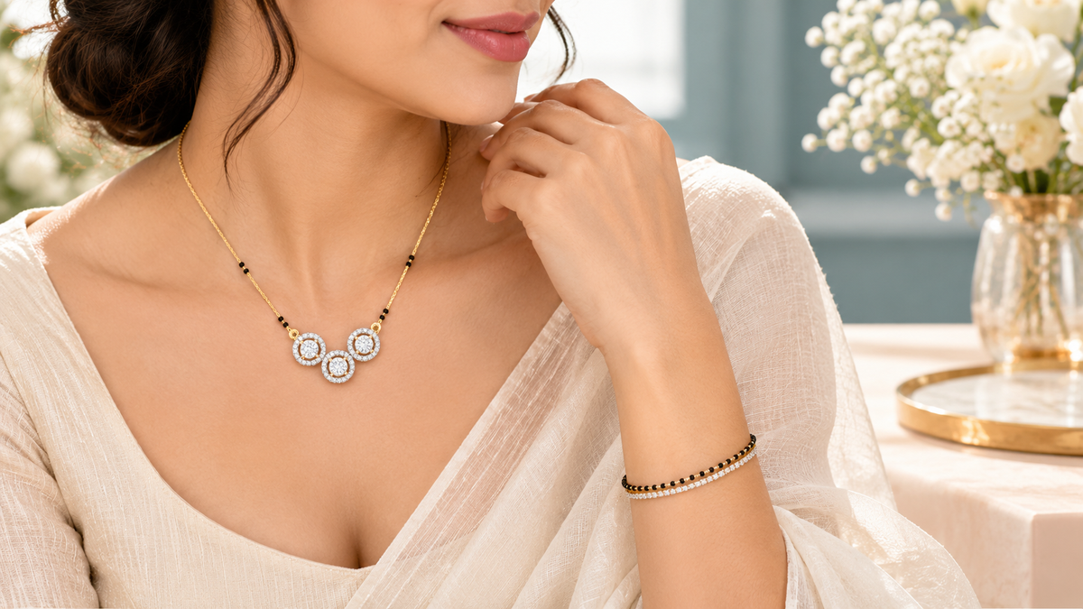 The Modern Mangalsutra: Minimal Diamond Designs for the Modern Bride