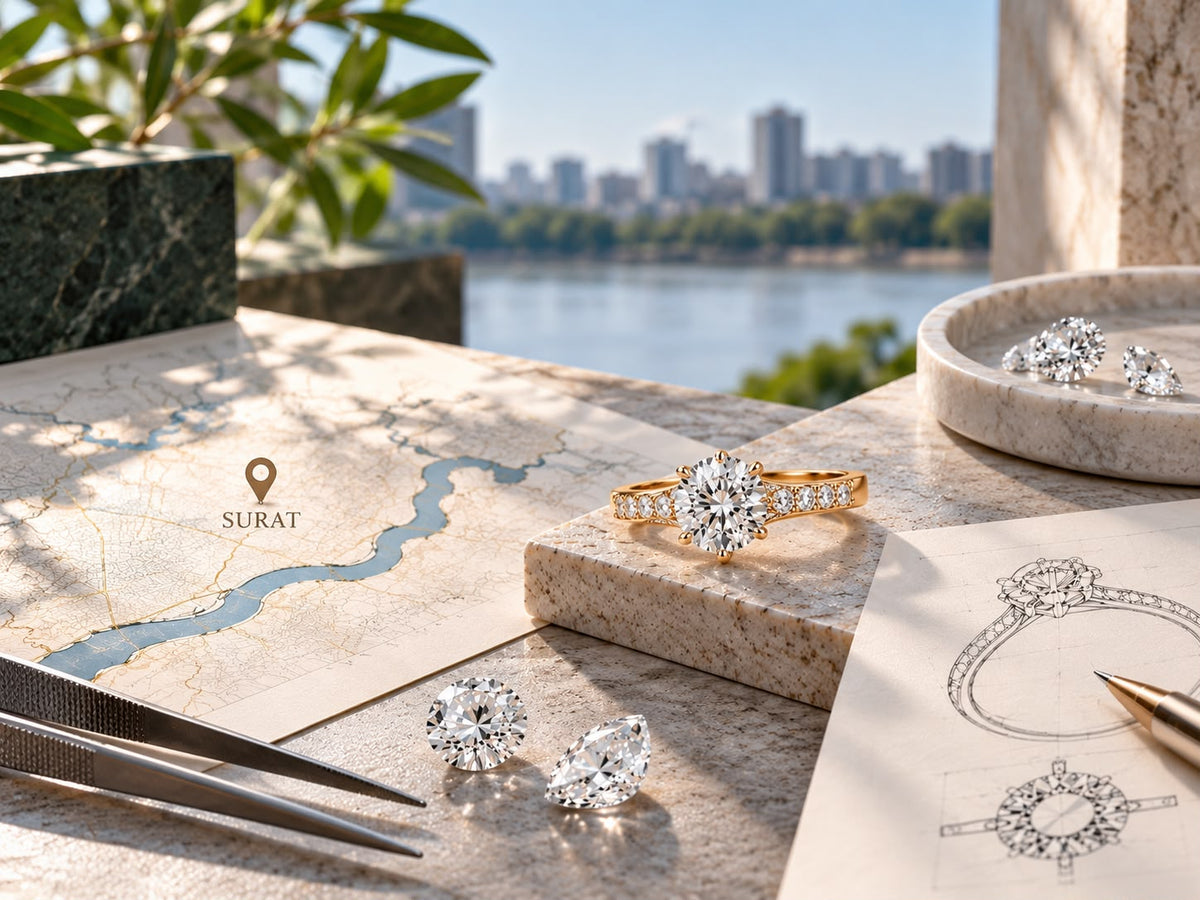 Custom Engagement Rings in Surat: From Your Vision to Your Perfect Ring