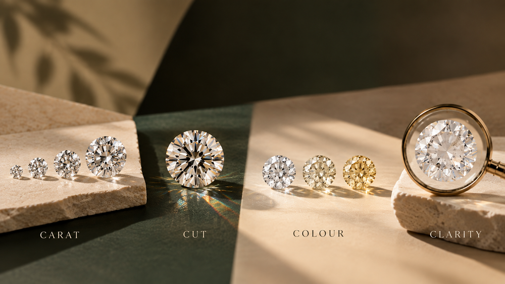 4Cs of Lab Grown Diamonds: Carat, Cut, Colour & Clarity