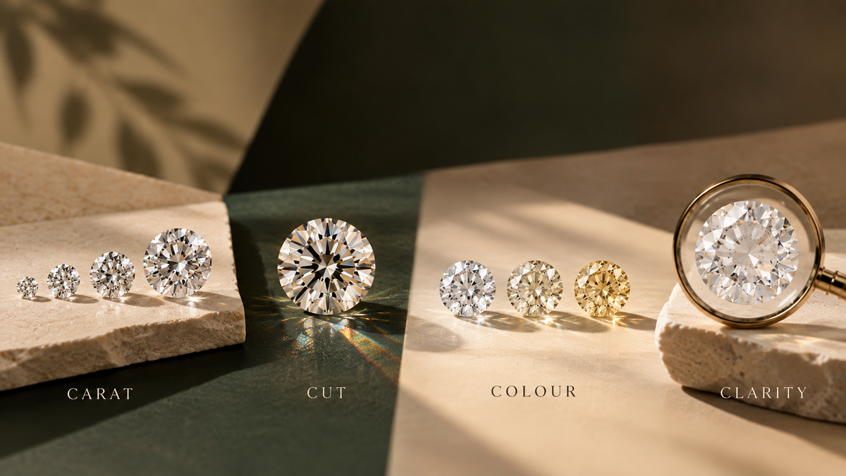 4Cs of Lab Grown Diamonds: Carat, Cut, Colour & Clarity