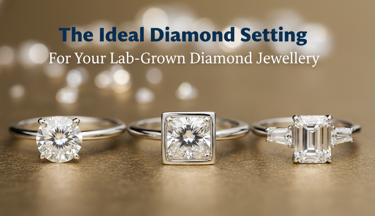 The Ideal Diamond Setting for Your Lab-Grown Diamond Jewellery
