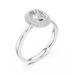 Gold 1Ct Double Halo Oval Lab Grown Diamond Josiah Ring