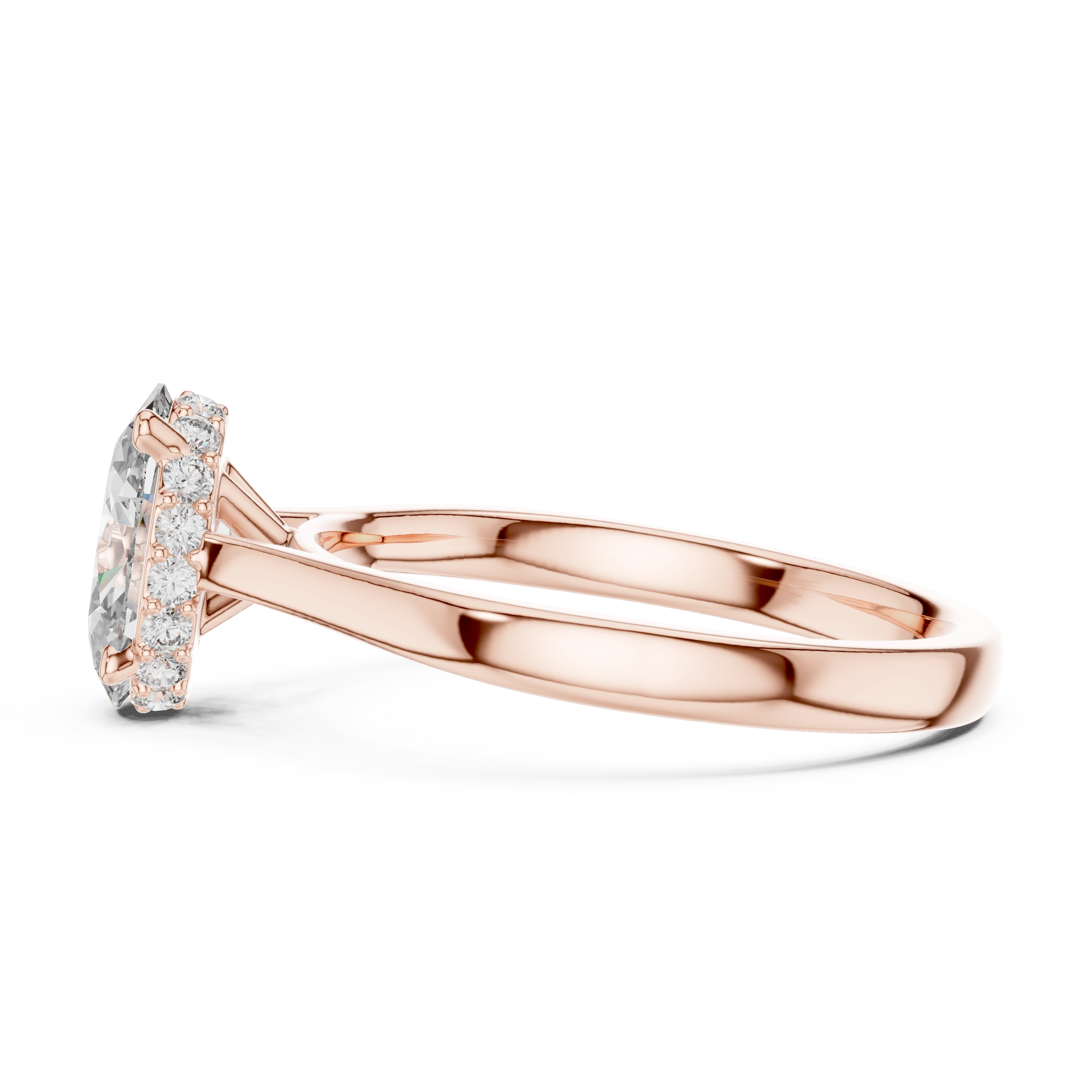 Gold 2Ct Solitaire Classic Oval Lab Grown Diamond Faylen Ring