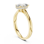 Gold 2Ct Solitaire Classic Oval Lab Grown Diamond Faylen Ring