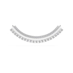 White Gold Curved Bar Pave Round Lab Grown Diamond Kaelix Mangalsutra
