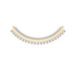 Yellow Gold Curved Bar Pave Round Lab Grown Diamond Kaelix Mangalsutra