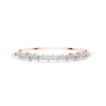 Rose Gold 2Ct Leaf Vine Marquise Lab Grown Diamond Kalyx Bracelet