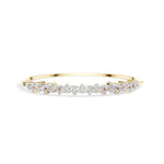 Yellow Gold 2Ct Leaf Vine Marquise Lab Grown Diamond Kalyx Bracelet