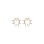 Rose Gold 1Ct Pear Halo Cluster Design Lab Grown Diamond Xeriva Earring