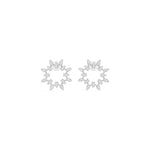 White Gold 1Ct Pear Halo Cluster Design Lab Grown Diamond Xeriva Earring