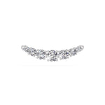White Gold 2Ct Graduated Prong Round Lab Grown Diamond Avenix Mangalsutra