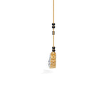Yellow Gold 2Ct Graduated Prong Round Lab Grown Diamond Avenix Mangalsutra