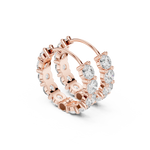 Gold 2Ct Floral Cluster Round Lab Grown Diamond Liryx Earring