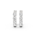 Gold 2Ct Floral Cluster Round Lab Grown Diamond Liryx Earring