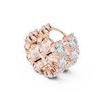 Gold 6Ct Eternity Cluster Round Lab Grown Diamond Lumi Earring