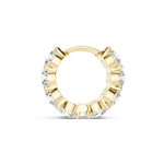Gold 6Ct Eternity Cluster Round Lab Grown Diamond Lumi Earring