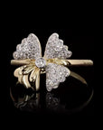 Blossom Radiance: Diamond Flower Ring