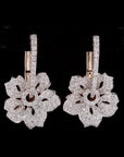 Blossoming Beauty: Sakura Flower Diamond Earrings