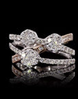 Solo Splendor: Solitaire Square Setting Diamond Ring