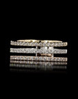 Trilogy Sparkle: Three-Line Diamond Ring