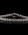 Diamond Solace: Singular Line Brilliance Bracelet