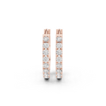 Gold Eternity Pave Round Lab Grown Diamond Nyrix Earring