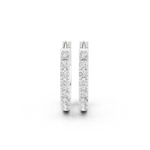 Gold Eternity Pave Round Lab Grown Diamond Nyrix Earring