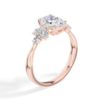 Oval Marquise Cluster Lab Grown Diamond Elyra Engagement Ring