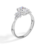 Oval Marquise Cluster Lab Grown Diamond Elyra Engagement Ring