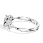 Oval Marquise Cluster Lab Grown Diamond Elyra Engagement Ring
