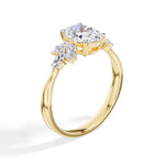 Oval Marquise Cluster Lab Grown Diamond Elyra Engagement Ring