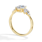 Oval Marquise Cluster Lab Grown Diamond Elyra Engagement Ring