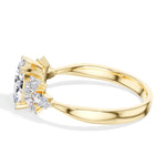 Oval Marquise Cluster Lab Grown Diamond Elyra Engagement Ring
