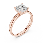 Gold 1 50Ct Solitaire Classic Asscher Lab Grown Diamond Xelra Ring