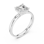 Gold 1 50Ct Solitaire Classic Asscher Lab Grown Diamond Xelra Ring
