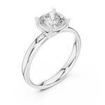 Gold 1 50Ct Solitaire Classic Cushion Lab Grown Diamond Ravix Ring