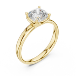 Gold 1 50Ct Solitaire Classic Cushion Lab Grown Diamond Ravix Ring