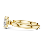 Gold 1 50Ct Solitaire Classic Cushion Lab Grown Diamond Ravix Ring