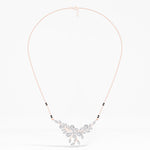 Rose Gold 2Ct Floral Pear Lab Grown Diamond Kelyn Mangalsutra