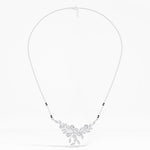 White Gold 2Ct Floral Pear Lab Grown Diamond Kelyn Mangalsutra
