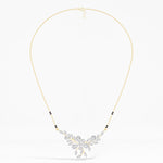 Yellow Gold 2Ct Floral Pear Lab Grown Diamond Kelyn Mangalsutra
