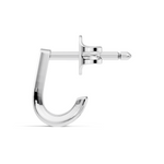 Gold Round Pave Huggie Lab Grown Diamond Zyrix Earring