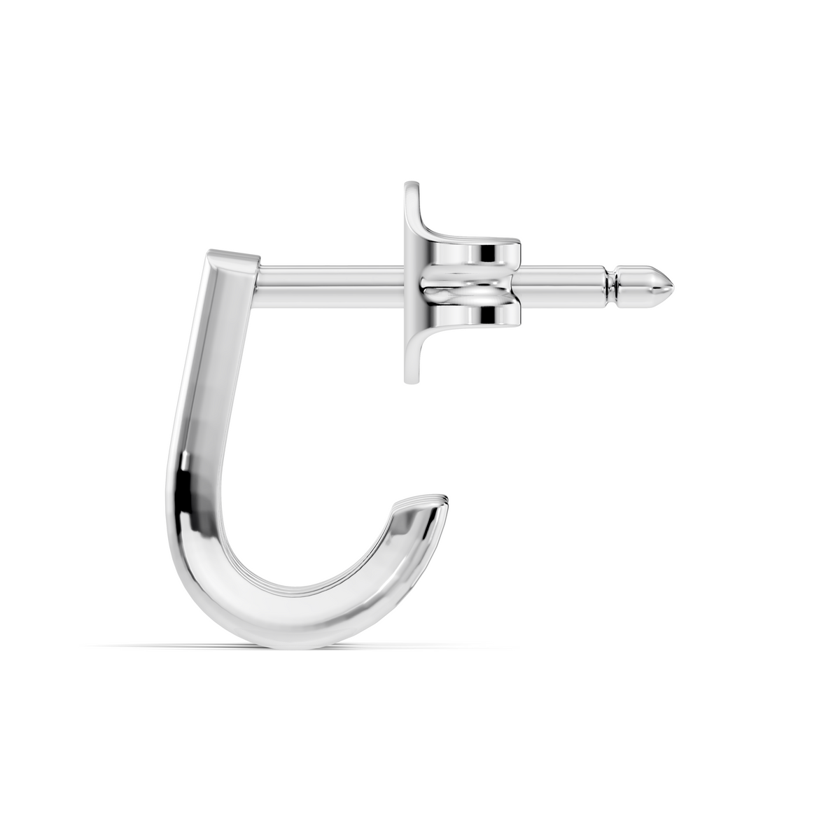 Gold Round Pave Huggie Lab Grown Diamond Zyrix Earring