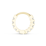 Gold 1Ct Channel Cluster Round Lab Grown Diamond Orvex Earring