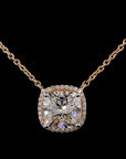 Asscher Allure: Diamond Necklace