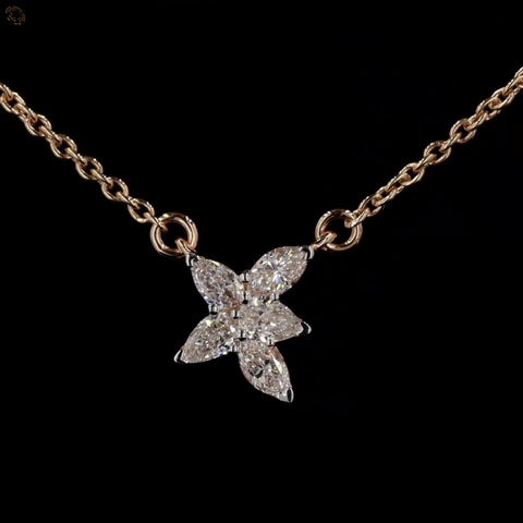 Awaken’s Oceanic Elegance: Starfish Shape Diamond Necklace